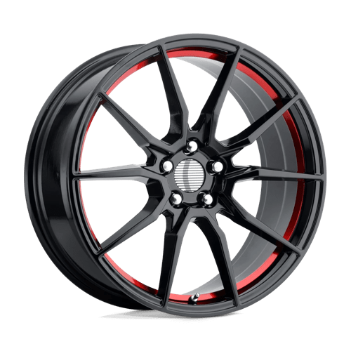 PR193 GLOSS BLACK & RED - DGT Wheels